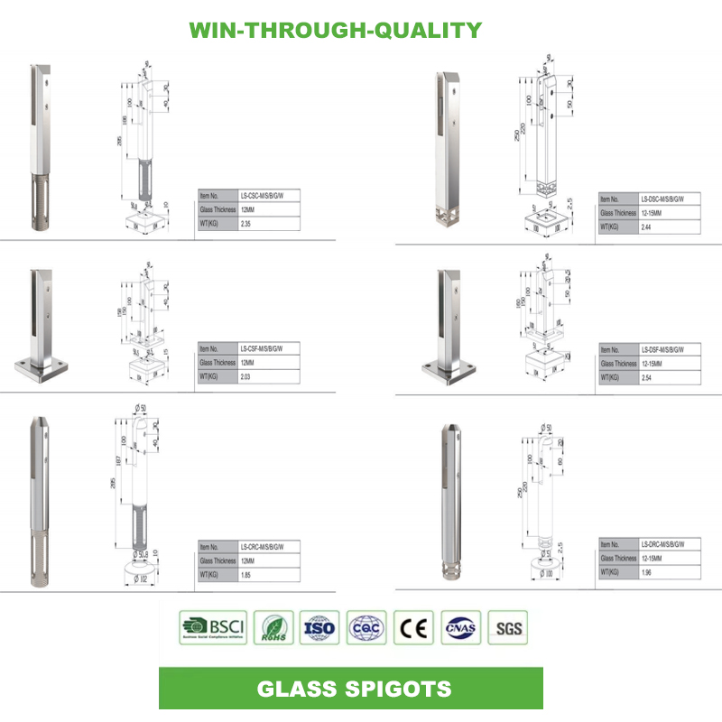 morsetti per ringhiera